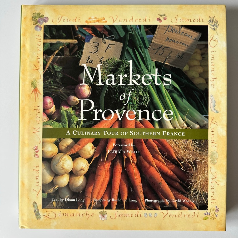 Markets of Provence Long 1996 Hardcover‎ Collins SF Culinary Travel DJ Very Good